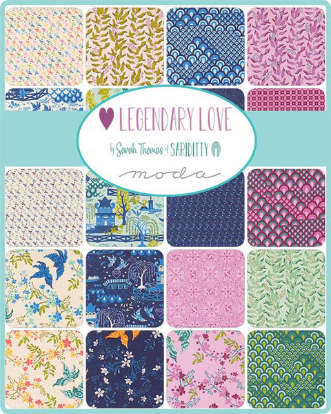 Legendary Love Charm Pack 5-inch Precut Fabric Squares by Sarah Thomas for Moda Fabrics (42 pcs)