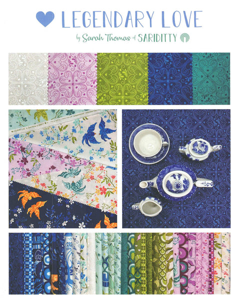 Legendary Love Charm Pack 5-inch Precut Fabric Squares by Sarah Thomas for Moda Fabrics (42 pcs)