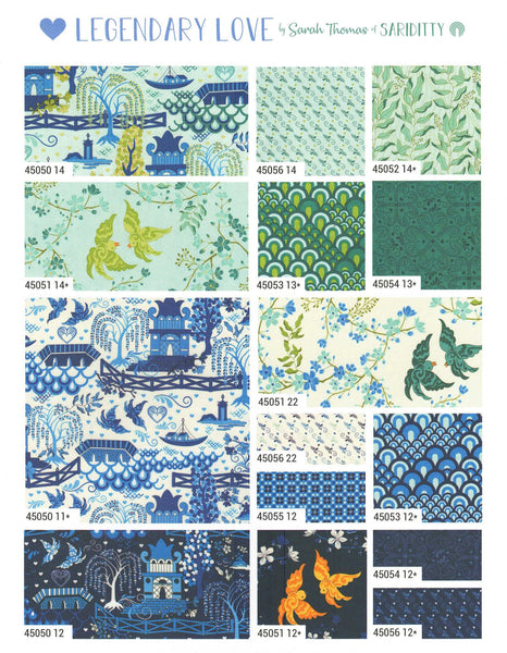Legendary Love Charm Pack 5-inch Precut Fabric Squares by Sarah Thomas for Moda Fabrics (42 pcs)