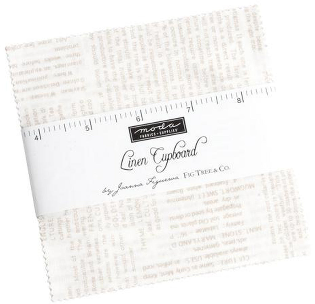 Linen Cupboard Charm Pack 5-inch Precut Fabric Squares by Joanna Figueroa for Moda Fabrics (42 pcs)