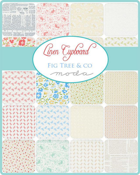 Linen Cupboard Charm Pack 5-inch Precut Fabric Squares by Joanna Figueroa for Moda Fabrics (42 pcs)