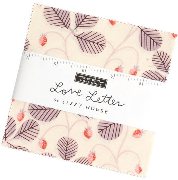 Love Letter Charm Pack 5-inch Precut Fabric Squares by Lizzy House for Moda Fabrics (42 pcs)