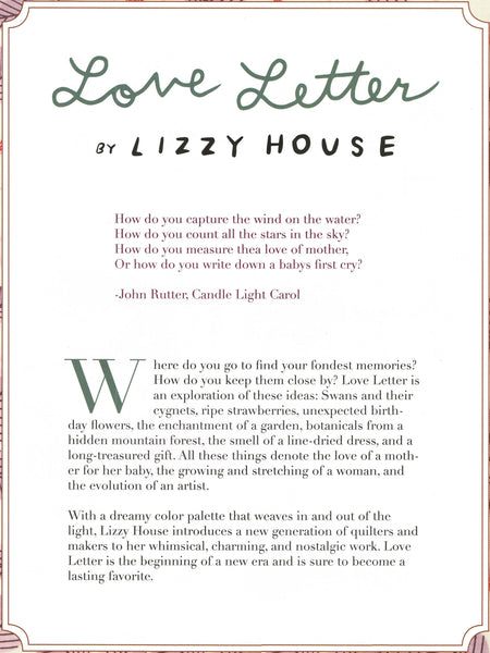 Love Letter Charm Pack 5-inch Precut Fabric Squares by Lizzy House for Moda Fabrics (42 pcs)