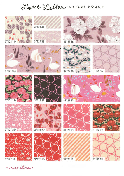 Love Letter Charm Pack 5-inch Precut Fabric Squares by Lizzy House for Moda Fabrics (42 pcs)