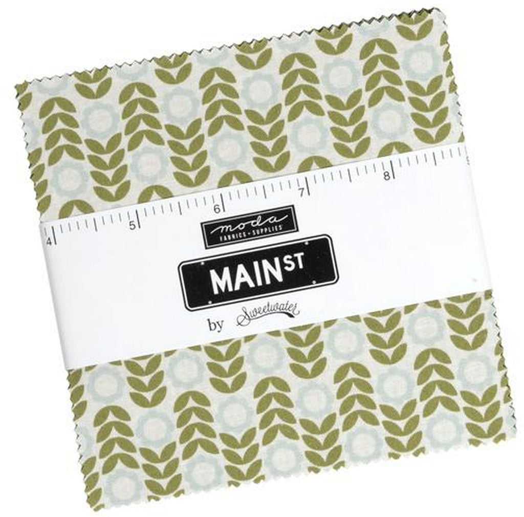 Main Street Charm Pack 5-inch Precut Fabric Squares by Sweetwater for Moda Fabrics (42 pcs)