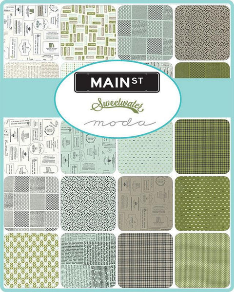 Main Street Charm Pack 5-inch Precut Fabric Squares by Sweetwater for Moda Fabrics (42 pcs)