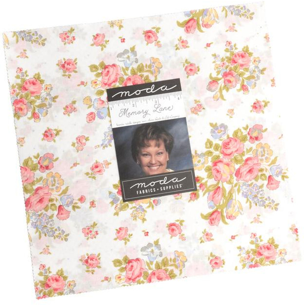 Memory Lane Layer Cake 10-inch Precut Fabric Squares by Brenda Riddle Designs for Moda Fabrics (42 pcs)