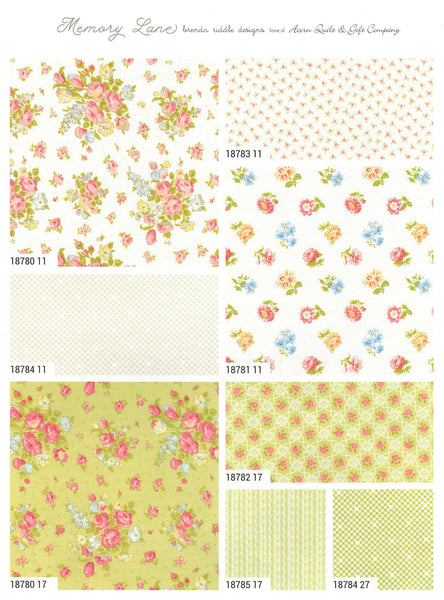 Memory Lane Layer Cake 10-inch Precut Fabric Squares by Brenda Riddle Designs for Moda Fabrics (42 pcs)