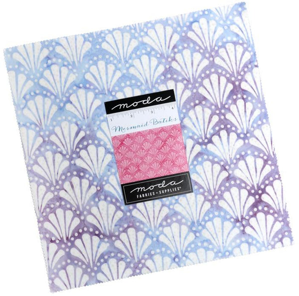 Mermaid Batiks Layer Cake 10-inch Precut Fabric Squares by Moda Fabrics (42 pcs)
