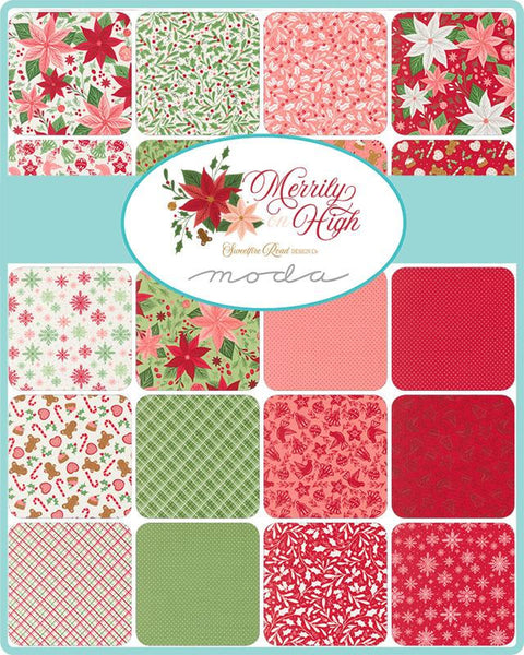 Merrily On High Charm Pack 5-inch Precut Fabric Squares by Sweetfire Road for Moda Fabrics (42 pcs)
