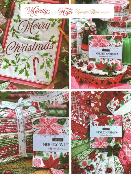 Merrily On High Charm Pack 5-inch Precut Fabric Squares by Sweetfire Road for Moda Fabrics (42 pcs)