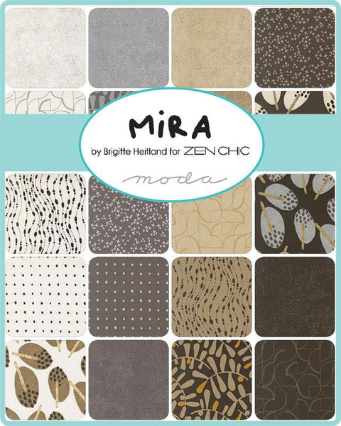 Mira Charm Pack 5-inch Precut Fabric Squares by Brigitte Heitland/Zen Chic for Moda Fabrics (42 pcs)