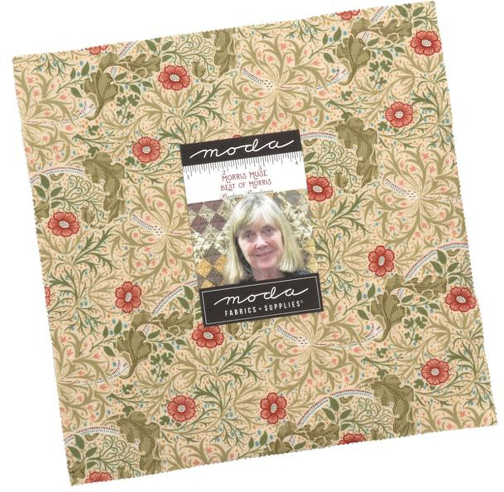 Morris Muse Layer Cake 10-inch Precut Fabric Squares by Barbara Brackman for Moda Fabrics (42 pcs)