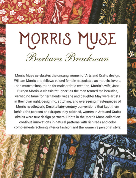 Morris Muse Charm Pack 5-inch Precut Fabric Squares by Barbara Brackman for Moda Fabrics (42 pcs)