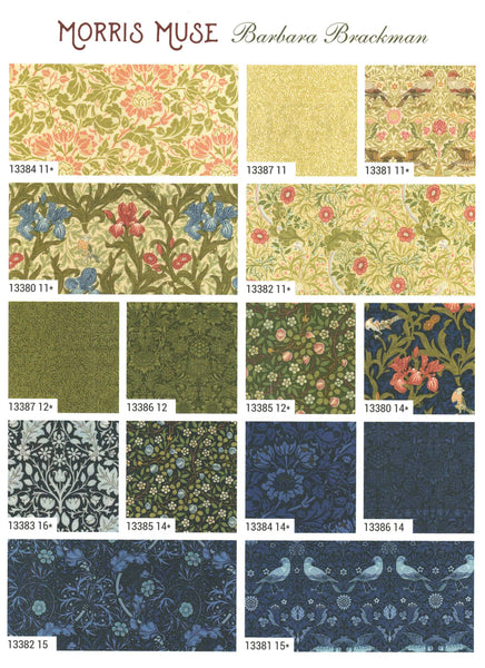 Morris Muse Charm Pack 5-inch Precut Fabric Squares by Barbara Brackman for Moda Fabrics (42 pcs)