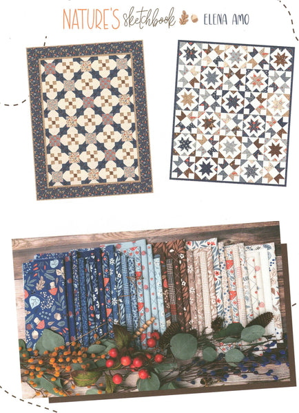 Moda Fabrics Nature's Sketchbook Charm Pack by Elena Amo 5-inch Precut Fabric Squares (42 pcs)