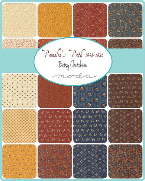 Pamelia's Path Charm Pack 5-inch Precut Fabric Squares by Betsy Chutchain for Moda Fabrics (42 pcs)