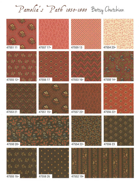 Pamelia's Path Layer Cake 10-inch Precut Fabric Squares by Betsy Chutchian for Moda Fabrics (42 pcs)