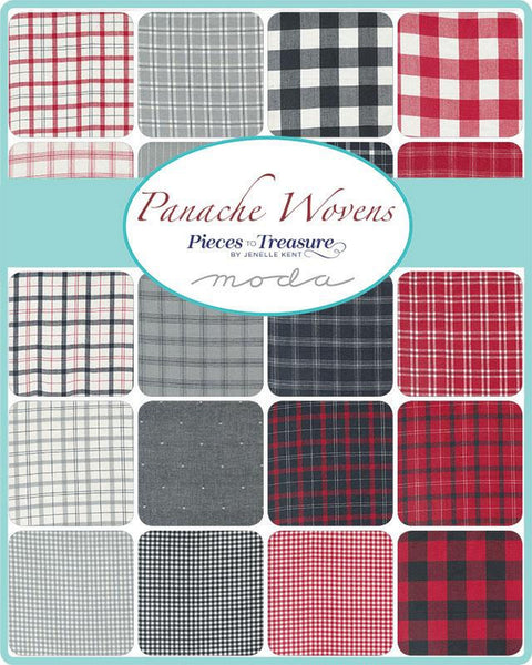 Panache Wovens Charm Pack 5-inch Precut Fabric Squares by Jenelle Kent for Moda Fabrics (42 pcs)