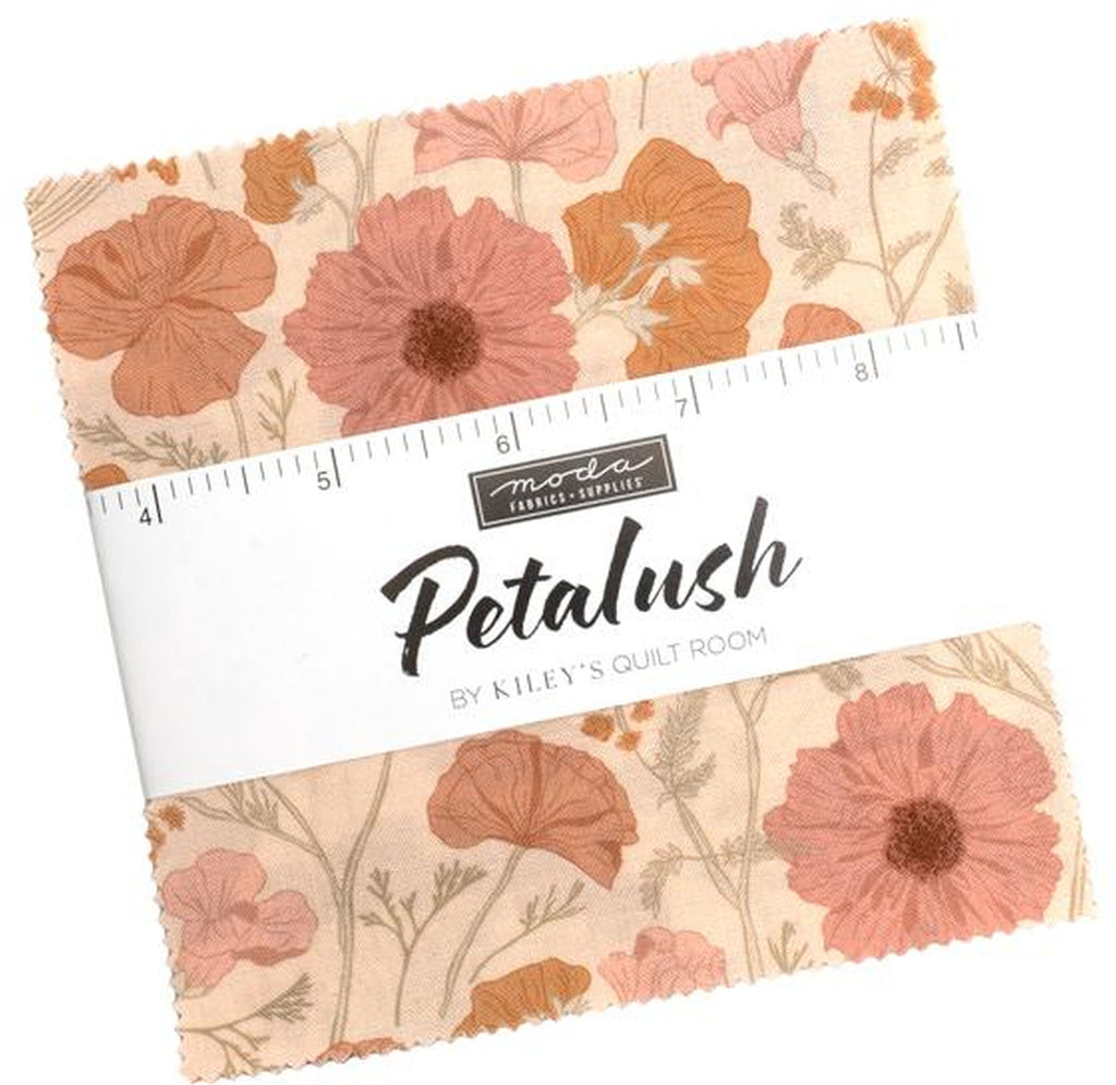 Moda Fabrics Petalush Charm Pack by Kiley's Quilt Room 5-inch Precut Fabric Squares (42 pcs)