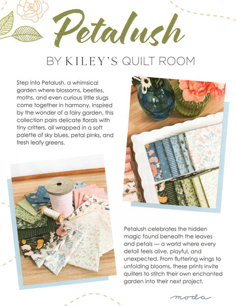 Moda Fabrics Petalush Charm Pack by Kiley's Quilt Room 5-inch Precut Fabric Squares (42 pcs)