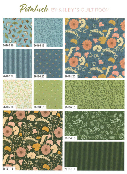 Moda Fabrics Petalush Charm Pack by Kiley's Quilt Room 5-inch Precut Fabric Squares (42 pcs)