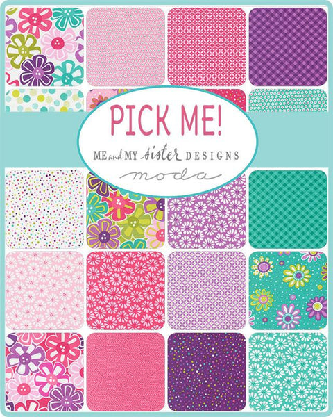Pick Me Charm Pack 5-inch Precut Fabric Squares by Me & My Sister Designs for Moda Fabrics (42 pcs)