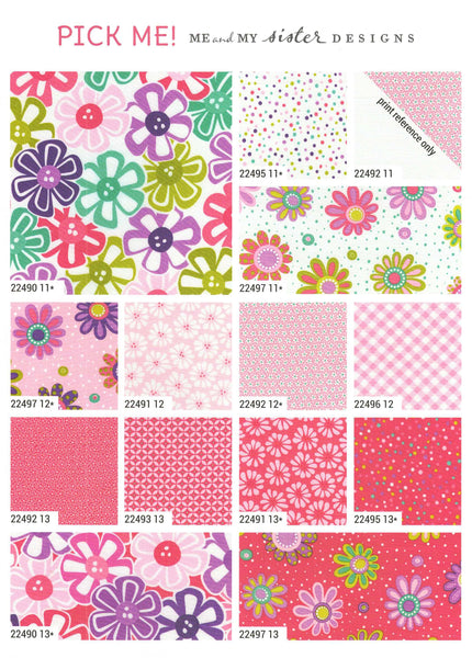 Pick Me Charm Pack 5-inch Precut Fabric Squares by Me & My Sister Designs for Moda Fabrics (42 pcs)
