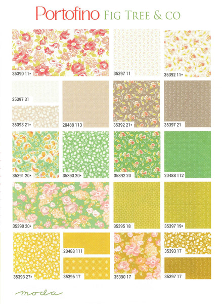 PORTOFINO Charm Pack by Joanna Figueroa 100% Cotton 5-inch Precut Fabric Craft Squares (42 pcs)