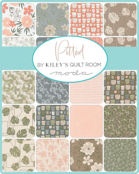 Potted Charm Pack 5-inch Precut Fabric Squares by Kiley's Quilt Room for Moda Fabrics (42 pcs)