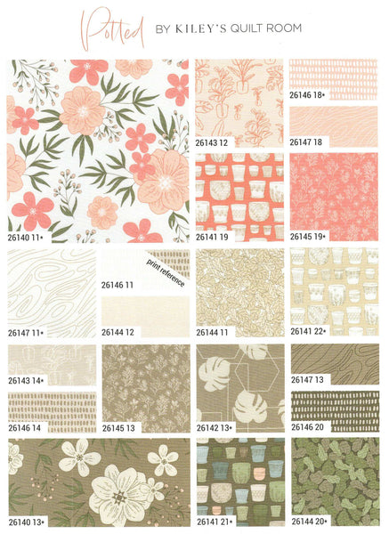 Potted Layer Cake 10-inch Precut Fabric Squares by Kiley's Quilt Room for Moda Fabrics (42 pcs)