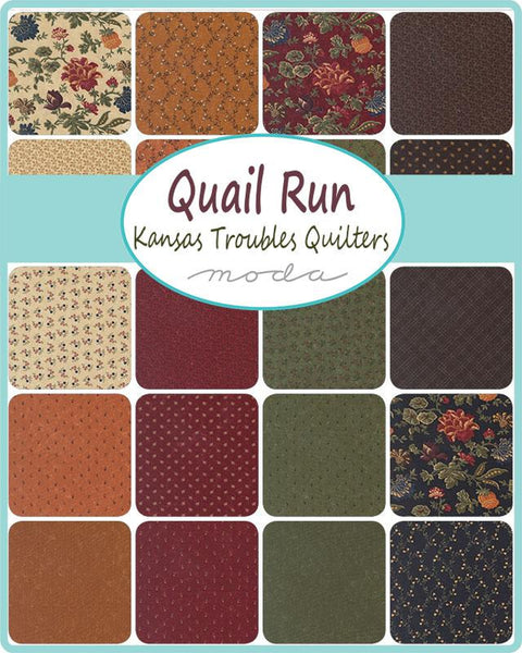 Quail Run Charm Pack 5-inch Precut Fabric Squares by Kansas Troubles Quilters for Moda Fabrics (42 pcs)