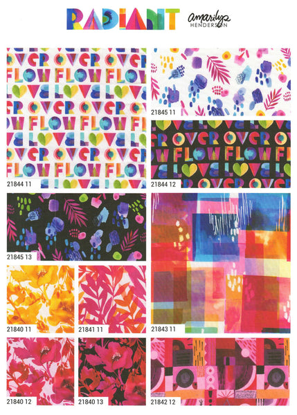 Radiant Charm Pack 5-inch Precut Fabric Squares by Amarilys Henderson for Moda Fabrics (42 pcs)