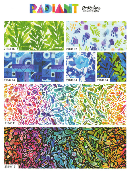 Radiant Charm Pack 5-inch Precut Fabric Squares by Amarilys Henderson for Moda Fabrics (42 pcs)