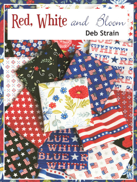 Red White & Bloom Layer Cake by Deb Strain 100% Cotton 10-inch Precut Craft Fabric Squares (42 pcs)