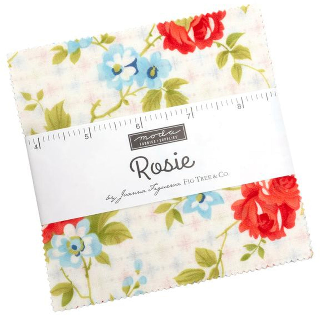Rosie Charm Pack 5-inch Precut Fabric Squares by Joanna Figueroa for Moda Fabrics (42 pcs)