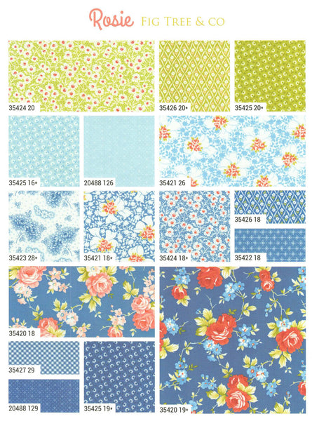 Rosie Charm Pack 5-inch Precut Fabric Squares by Joanna Figueroa for Moda Fabrics (42 pcs)