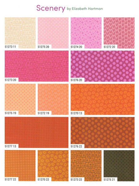 Scenery Charm Pack 5-inch Precut Fabric Squares by Elizabeth Hartman for Moda Fabrics (42 pcs)