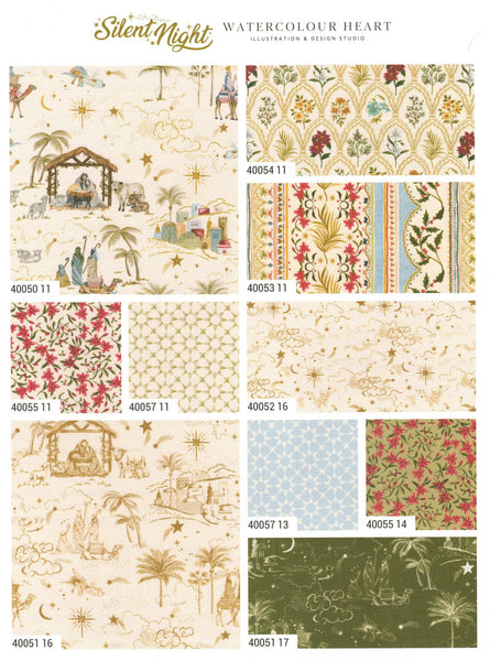 Silent Night Charm Pack by Jess Meyer for Moda Fabrics 5-inch Precut Fabric Squares (42 pcs)