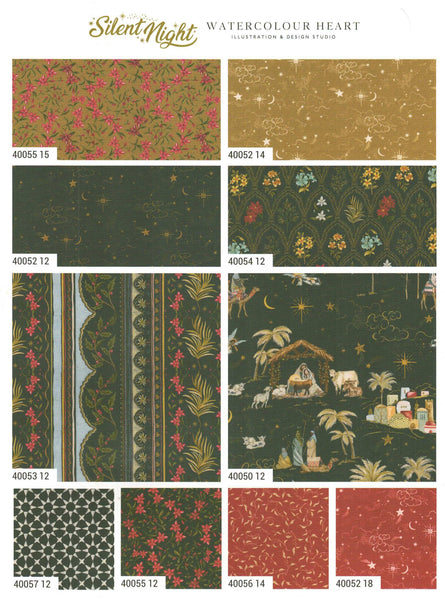 Silent Night Charm Pack by Jess Meyer for Moda Fabrics 5-inch Precut Fabric Squares (42 pcs)