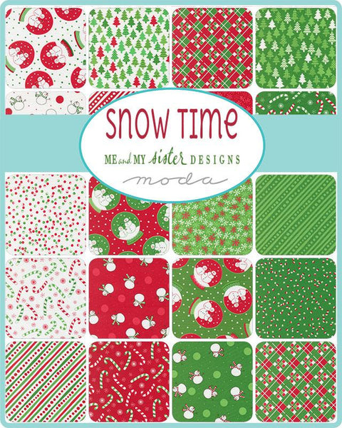 Snow Time Charm Pack 5-inch Precut Fabric Squares by Me & My Sister Designs for Moda Fabrics (42 pcs)
