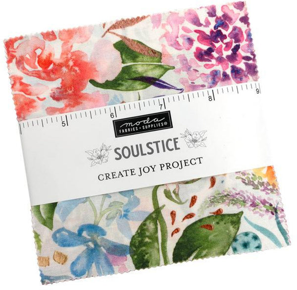 Soulstice Charm Pack 5-inch Precut Fabric Squares by Create Joy Project for Moda Fabrics (42 pcs)