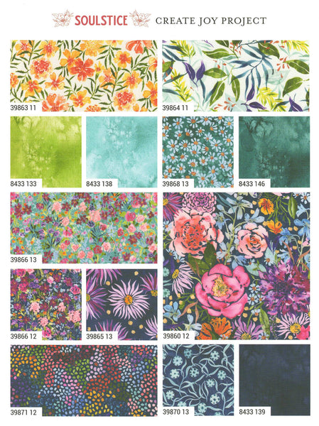 Soulstice Charm Pack 5-inch Precut Fabric Squares by Create Joy Project for Moda Fabrics (42 pcs)