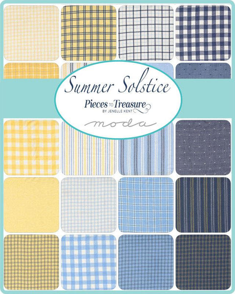Summer Solstice Wovens Charm Pack 5-inch Precut Fabric Squares by Jenelle Kent for Moda Fabrics (42 pcs)