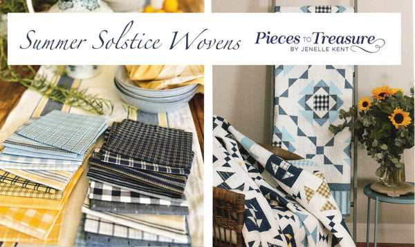 Summer Solstice Wovens Charm Pack 5-inch Precut Fabric Squares by Jenelle Kent for Moda Fabrics (42 pcs)
