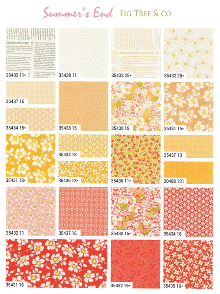 Summer's End Layer Cake 10-inch Precut Fabric Squares by Joanna Figueroa for Moda Fabrics (42 pcs)