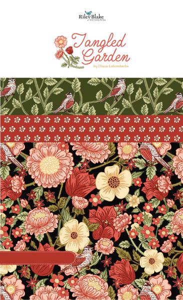 Tangled Garden Stacker by Diane Labombarbe for Riley Blake Designs 5-inch Precut Fabric Squares (42 pcs)