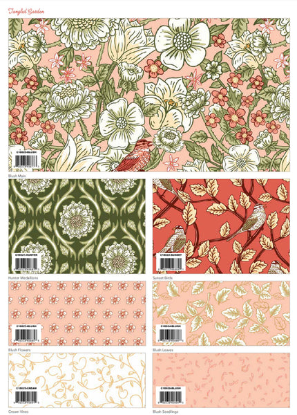 Tangled Garden Stacker by Diane Labombarbe for Riley Blake Designs 5-inch Precut Fabric Squares (42 pcs)