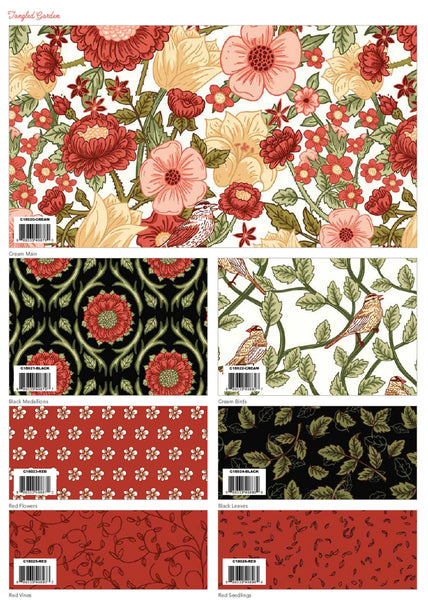 Tangled Garden Stacker by Diane Labombarbe for Riley Blake Designs 5-inch Precut Fabric Squares (42 pcs)