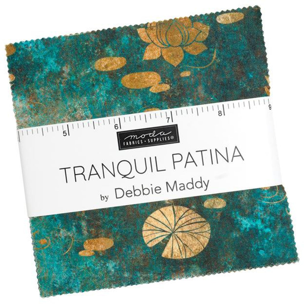 Moda Fabrics Tranquil Patina Charm Pack by Debbie Maddy 5-inch Precut Fabric Squares (42 pcs)